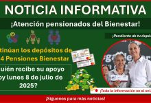 Pensiones del Bienestar: ¿Quién recibe su apoyo hoy lunes 8 de julio de 2025?