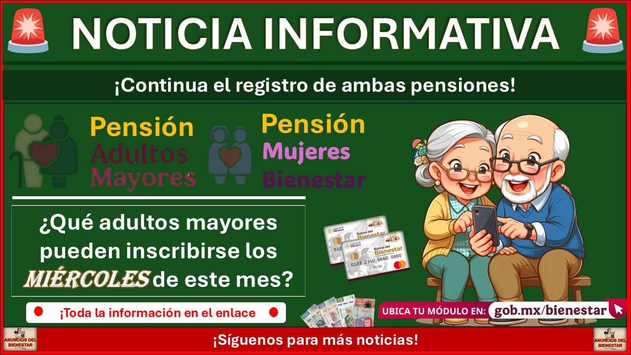 Pensiones del Bienestar: ¿Quiénes pueden registrarse los miércoles y que se necesita? 1 Pensiones del Bienestar: ¿Quiénes pueden registrarse los miércoles y que se necesita?