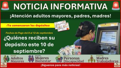 Pensiones del Bienestar: ¿Quiénes reciben su depósito este 10 de septiembre? Esto es lo que debes saber