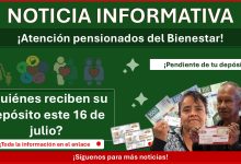 Pensiones del Bienestar: ¿Quiénes reciben su pago hoy 16 de julio?