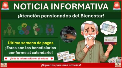 Pensiones del Bienestar: Última semana de pagos ¡Estos son los beneficiarios conforme al calendario!