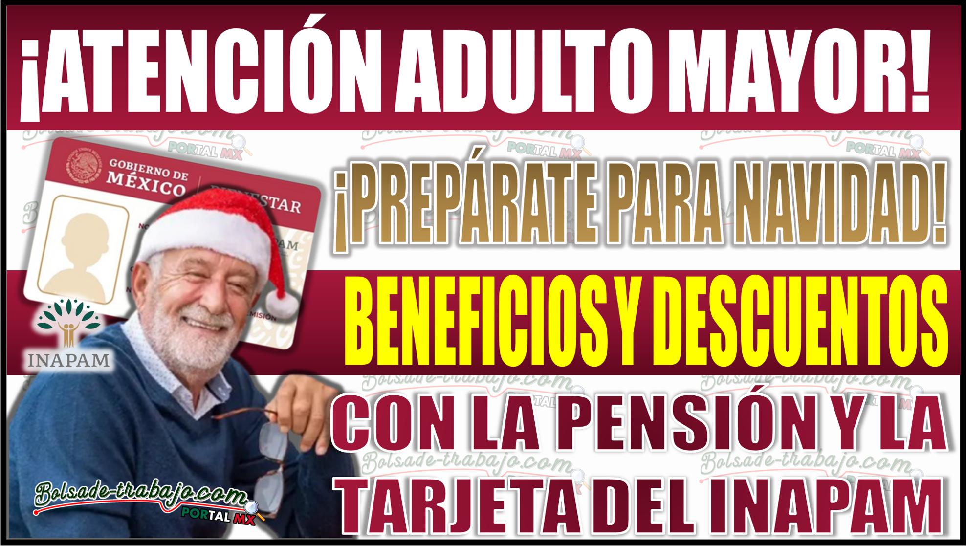 Prepárate para la Navidad: Beneficios y Descuentos con la Pensión y Tarjeta INAPAM 2024