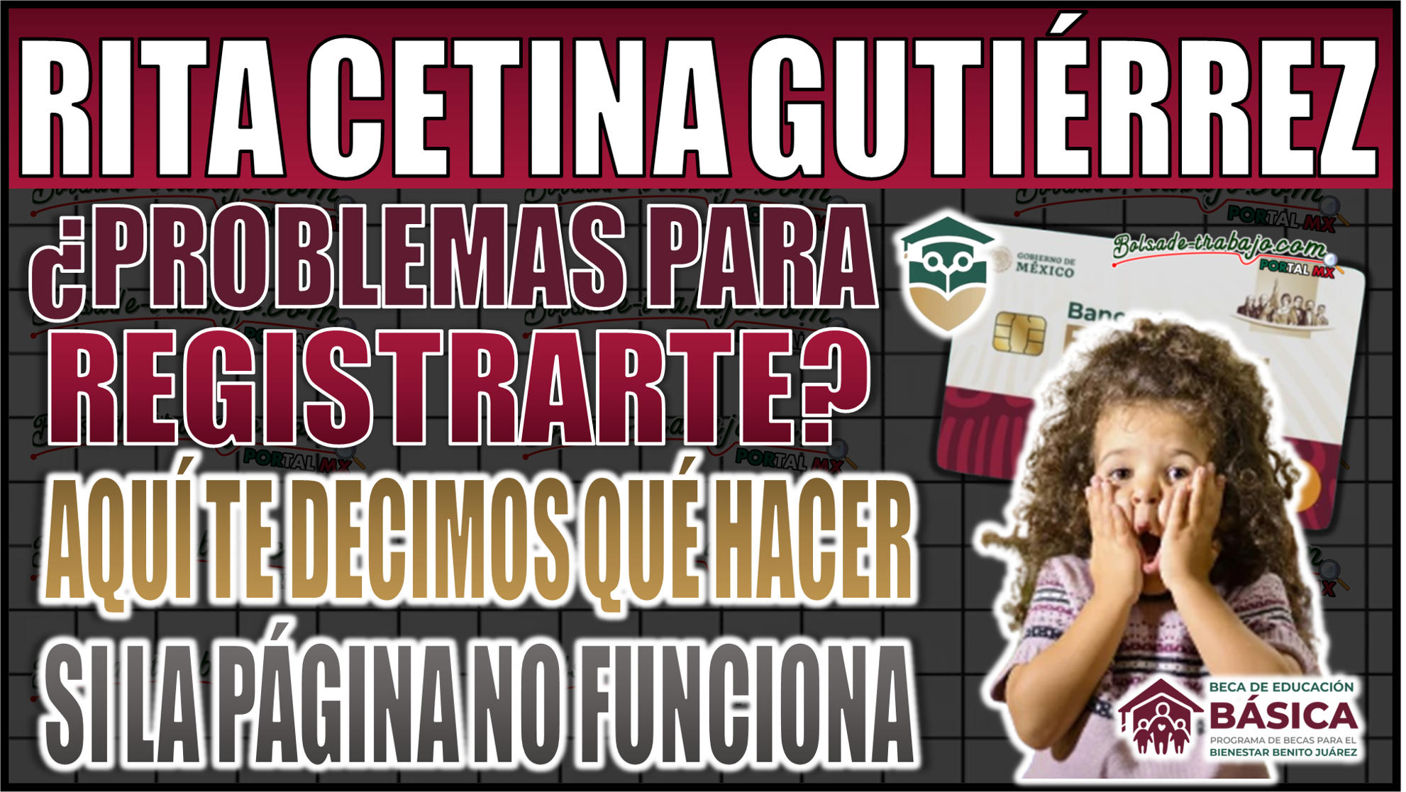 ¿Problemas para registrarte en la Beca Rita Cetina Gutiérrez? Aquí te decimos qué hacer si la página no funciona