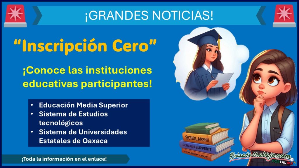 Programa “Inscripción Cero” - ¿Cuáles son las instituciones educativas participantes?