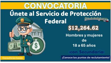 Protección Federal está reclutando y ofreciendo salario de hasta $12,264.62, conoce los puntos de reclutamiento para el día 27 de Junio del presente año, aquí te damos toda la información