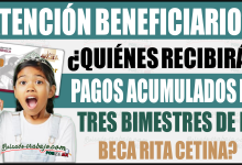 ¿Quiénes recibirán pagos acumulados de tres bimestres con la Beca Rita Cetina? Descúbrelo aquí