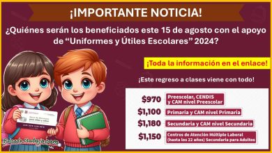 ¿Quiénes serán los beneficiados este 15 de agosto con el apoyo de “Uniformes y Útiles Escolares” este 2024?