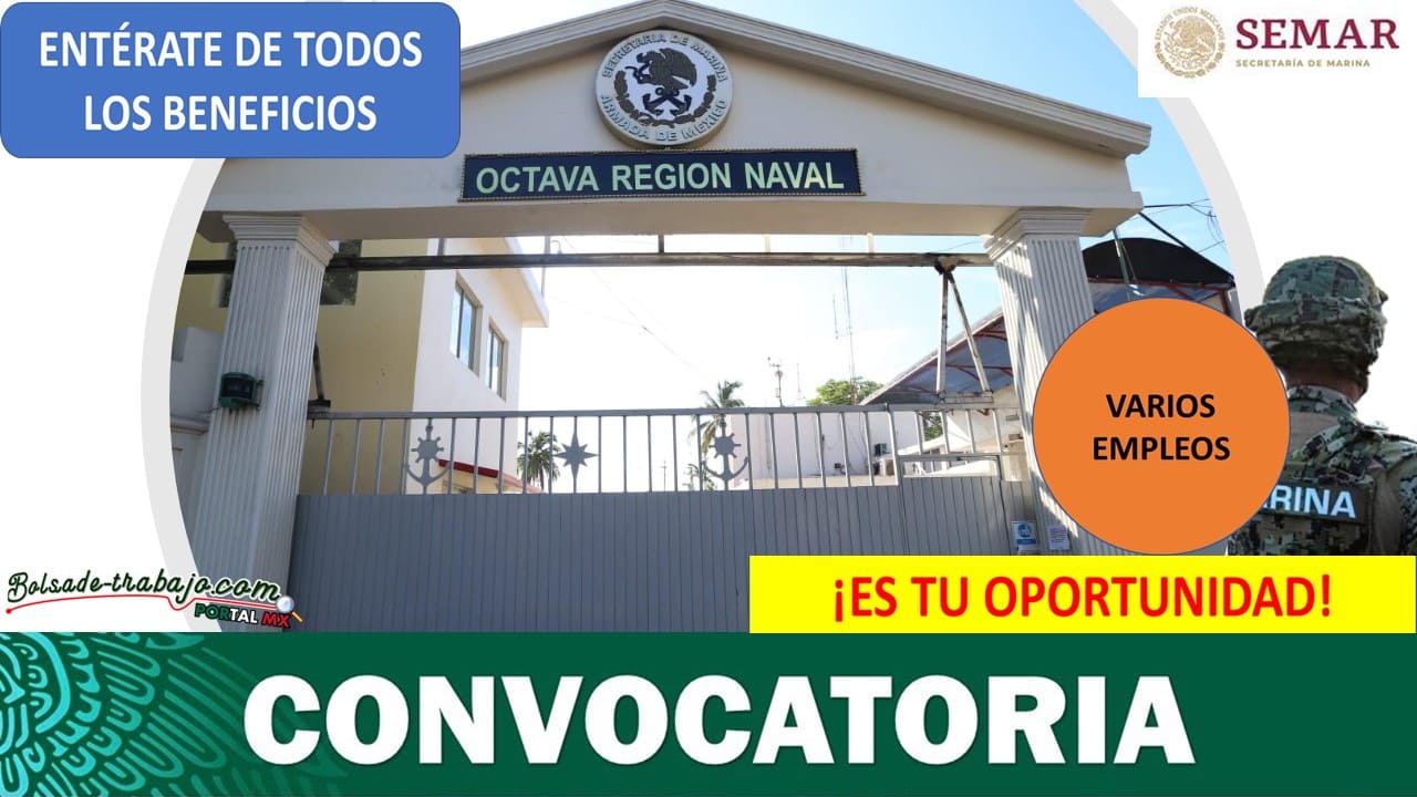 Empleos en RN8 Octava Región Naval Sede Mazatlán, Sinaloa