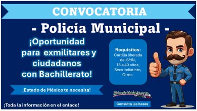¿Radicas en Estado de México? Conoce el municipio que ha lanzado convocatoria de reclutamiento para policía municipal para ciudadanos con hasta 40 años e incluyendo exmilitares y expolicías