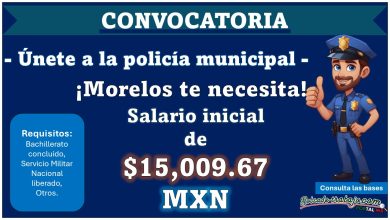 ¿Radicas en Morelos? Conoce el municipio que ofrece de salario de $15,009.67 a sus policías municipales ¡Aplica con requisitos fáciles de cubrir!