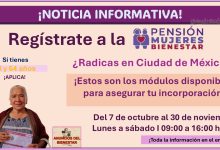 Realiza tu registro para la Pensión Mujeres Bienestar en CDXM - ¡Estos son los módulos disponibles para asegurar tu incorporación!