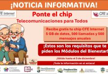 Recibe de forma gratuita el chip de conectividad gratuito CFE Internet ¡Estos son los requisitos que te piden los Módulos del Bienestar!