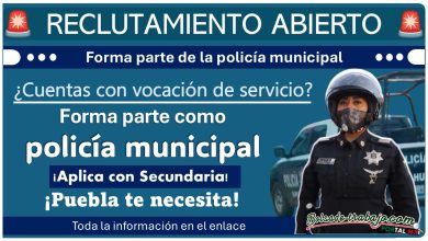 Reclutamiento a aspirantes a policía municipal de Ahuazotepec, Puebla ¡Estos son los requisitos para aplicar con hasta 40 años!