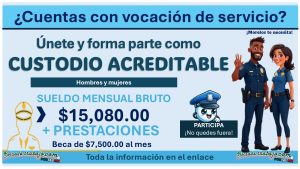 Reclutamiento en Morelos – Únete a la SSPC como Custodio Acreditable con un sueldo de hasta $15,080 y beca de $7,500 mensuales
