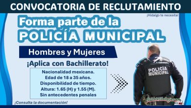 Reclutamiento para aspirantes a policía municipal en Tlaxcoapan, Hidalgo ¡Estos son los requisitos y documentos solicitados!