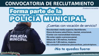 Reclutamiento policial en Amixtlán, Puebla ¡Forma parte de la policía municipal preventiva con hasta 40 años!