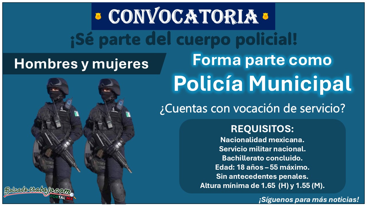 Reclutamiento policial en Chiautzingo, Puebla: Conoce como ser policía municipal con 18 años y hasta 55 años como máximo