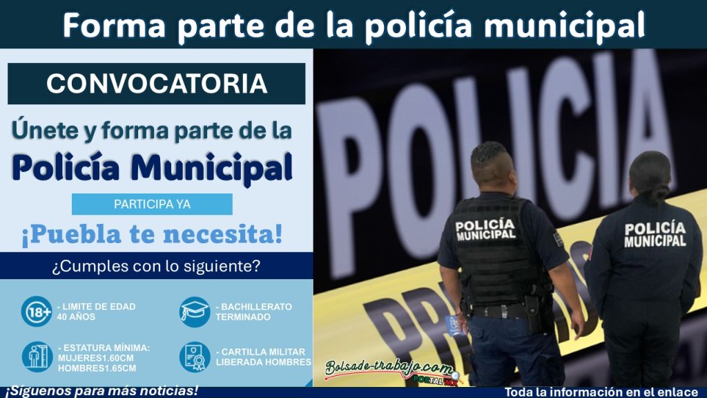 Reclutamiento policial en Chignautla, Puebla: Aplica con Bachillerato a la convocatoria de reclutamiento policial ¡Esto necesitas!