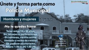Reclutamiento policial en Hidalgo: Forma parte de la policía municipal de Tepehuacán de Guerrero ¡Esto necesitas!