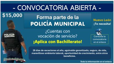 Reclutamiento policial en Itubirde, Nuevo León con salario de hasta $15,000 libres al mes ¡Así puedes aplicar!