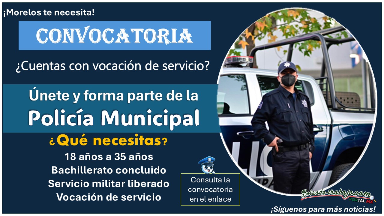 Reclutamiento policial en Morelos: Conoce los requisitos para ser policía municipal en Totolapan con hasta 35 años 1 Reclutamiento policial en Morelos: Conoce los requisitos para ser policía municipal en Totolapan con hasta 35 años