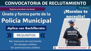 Reclutamiento policial en Morelos: Convocatoria del municipio de Temixco ¡Estos son los requisitos y documentos solicitados!