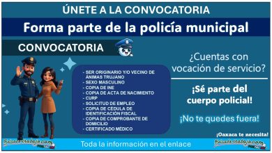 Reclutamiento policial en Oaxaca – Convocatoria para aspirantes a Policía Municipal de Ánimas Trujano