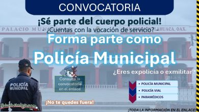 Reclutamiento policial en San Pedro Ixtlahuaca, Oaxaca ¡Esto necesitas para ser policía municipal con hasta 34 años!