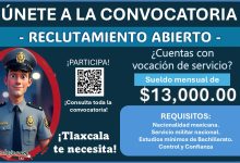 Reclutamiento policial en Tlaxcala: Convocatoria de aspirante a policías de Acuamanala con sueldo de $13,000.00 al mes ¡Aplica con Bachillerato!