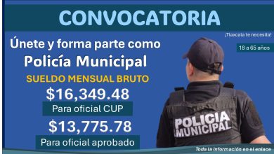 Reclutamiento policial en Xalostoc, Tlaxcala: Convocatoria con sueldo competitivo de $16,349.48 para aspirantes de hasta 65 años