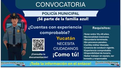 Reclutamiento policial en Yucatán con Secundaria: Convocatoria completa del municipio de Mama ¡Estos son los requisitos para aplicar con hasta 45 años!