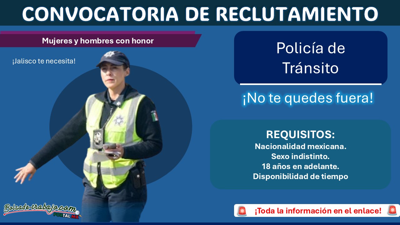 Reclutamiento policial en el municipio de Degollado, Jalisco: Estos son los requisitos para aplicar a la Policía de Tránsito 1 Reclutamiento policial en el municipio de Degollado, Jalisco: Estos son los requisitos para aplicar a la Policía de Tránsito