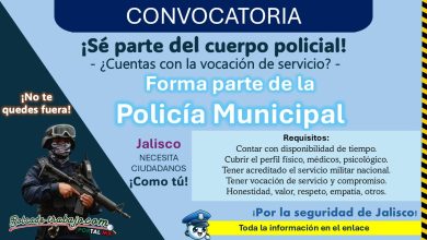 Reclutamiento policial en el municipio de Teocuitatlán, Jalisco: ¡Estos son los requisitos para formar parte de la policía municipal!