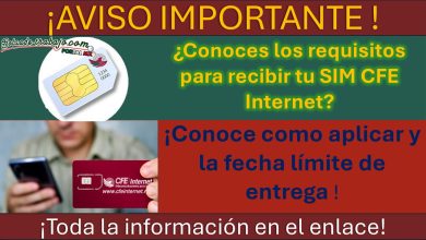 Requisitos que debes cubrir para recibir de forma gratuita tu tarjeta SIM de CFE Internet y ¿Cuál es el último día de entrega?