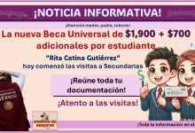 “Rita Cetina Gutiérrez” - La nueva Beca Universal de $1,9000 + $700 adicionales por estudiante, conoce la documentación que te pedirán a ti y a tu hijo