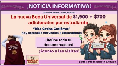 “Rita Cetina Gutiérrez” - La nueva Beca Universal de $1,9000 + $700 adicionales por estudiante, conoce la documentación que te pedirán a ti y a tu hijo