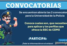 Se encuentran abierta las 2 convocatorias para la Universidad de la Policía – Conoce cuales son, que necesitas para aplicar y los perfiles que ofrece la SSC de CDMX