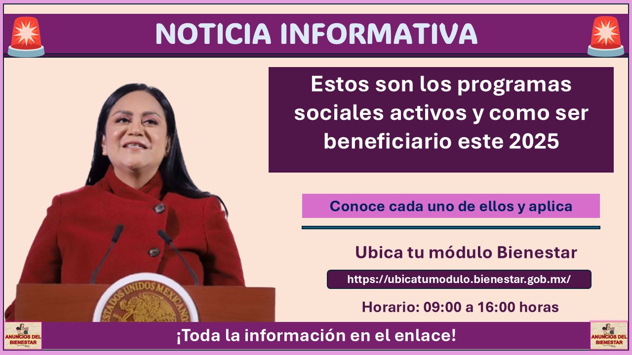 Secretaría del Bienestar: Estos son los programas sociales activos y como ser beneficiario este 2025