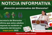 Secretaría del Bienestar confirma que estos adultos mayores no recibirán su depósito del bimestre mayo-junio 2025