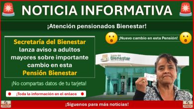 Secretaría del Bienestar lanza aviso a adultos mayores sobre importante cambio en esta pensión Bienestar