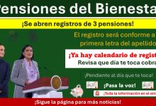 Sheinbaum y la titular de la Secretaría del Bienestar dieron a conocer las fechas de registro de las tres pensiones del Bienestar ¡Este es el calendario de registro!