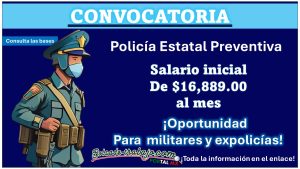 Sinaloa lanza convocatoria de Policía Estatal Preventiva Sinaloa: ¡aplica ahora y recibe $16,889.00! – Exmilitares y expolicías pueden aplicar