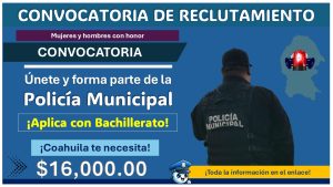 Sueldo de $16,000.00 – Convocatoria para policía municipal de San Juan de Sabinas ¡Esto necesitas para aplicar!