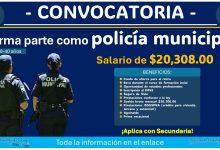 Sueldo de hasta $20,308.00 pesos brutos mensuales está ofreciendo el municipio de Rincón de Romos, Aguascalientes ¡Conoce la convocatoria de reclutamiento policial completa!