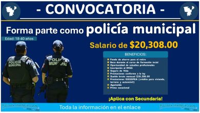 Sueldo de hasta $20,308.00 pesos brutos mensuales está ofreciendo el municipio de Rincón de Romos, Aguascalientes ¡Conoce la convocatoria de reclutamiento policial completa!