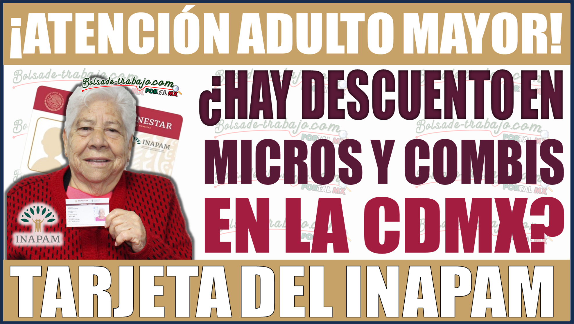 Tarjeta INAPAM: ¿Te ofrece descuento en el pasaje de micros y combis en la CDMX? ¡Descúbrelo!