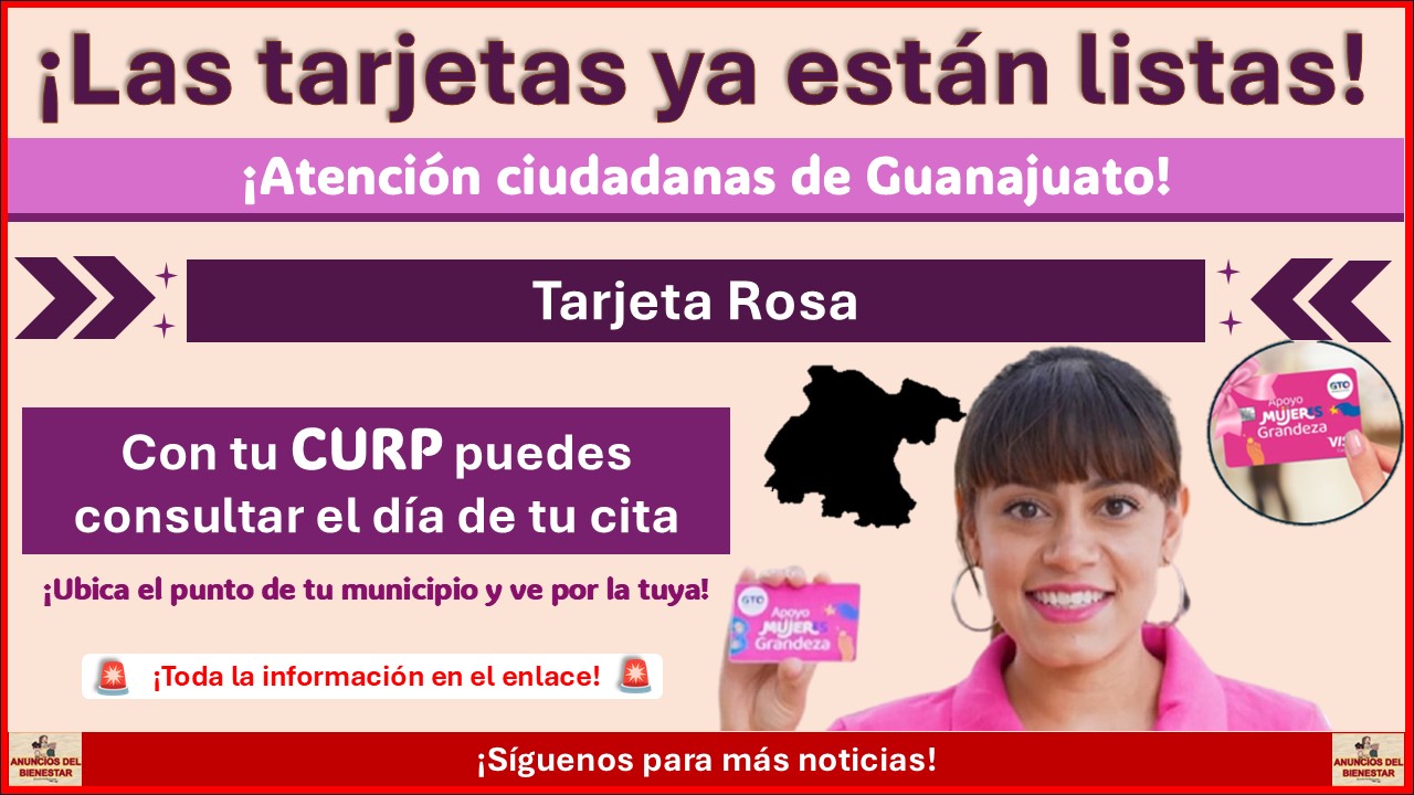 Tarjeta Rosa en Guanajuato: Con tu CURP puedes consultar el día de tu cita ¡Así lo puedes hacer!