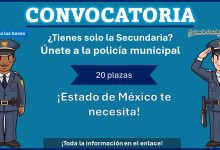 ¿Tienes solo la Secundaria? Únete a la Policía Municipal de Villa del Carbón en el Estado de México (20 plazas) – Conoce las bases de participación