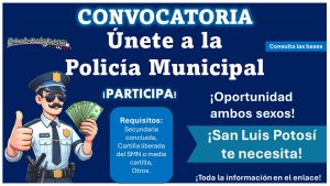 ¿Tienes solo media cartilla? Conoce el municipio de San Luis Potosí que ha lanzado convocatoria de reclutamiento para policía preventivo invitando a ciudadanos con Secundaria y hasta 35 años, aquí te damos toda la información 