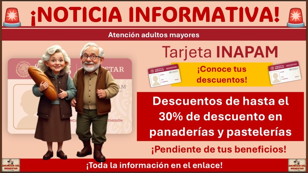 ¿Tienes tarjeta del INAPAM? Adultos mayores tienen descuentos de hasta el 30% de descuento en panaderías